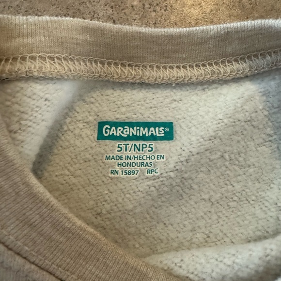 Gray Sweatshirt with Green Tree Pattern - Picture 3 of 3